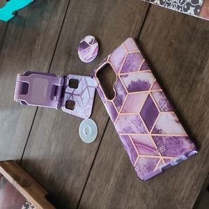 S22 Ultra case & matching pre-made Pop Socket